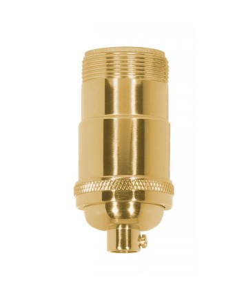 Satco 80/1195 Satco 3 Piece Stamped Solid Brass 3 Way (2 Circuit), Keyless Socket 