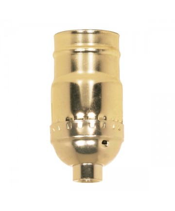 Satco 80/1218 Satco Standard Keyless Socket Medium Base Brite Gilt