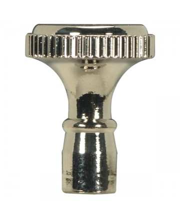 Satco 80/1352 Satco Polished Nickel Solid Brass Turn Knob