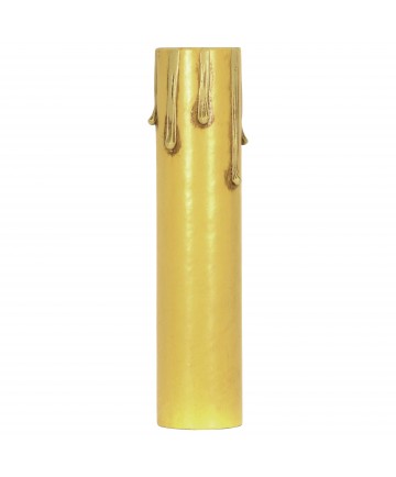 Satco 80/1454 Satco 80-1454 4 inch Ivory Drip Paper Candelabra Candle Cover