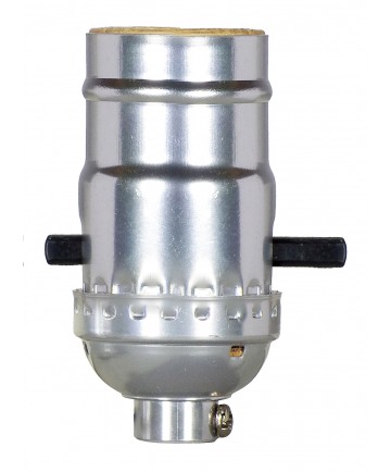 Satco 80/1527 NI PUSH THRU Socket w/set Screw 660 Watts 250 Volts