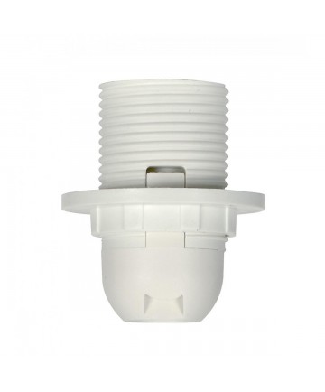 Satco|Nuvo 80/1650 | Satco Candelabra European Style Socket White 3 Piece Full Uno Thread and Ring