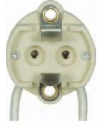 Satco 80/1872 Satco G12 HID Socket 5KV 8 inch SF-2 Leads 600 Watt-1000 Volt Porcelain