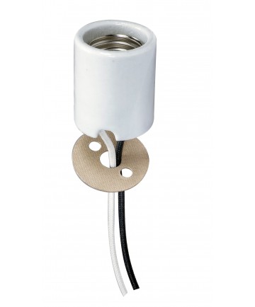 Satco 80/1877 4KV KEYLESS PORC SKT W/2 WIRE 660 Watts 600 Volts