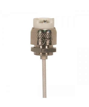 Satco 80/2004 Porcelain Halogen Socket R7S with 18'' inch Leads