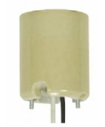 Satco 80/2090 Satco Yellow Glazed 1500W-600V Keyless E39 Porcelain Mogul Socket