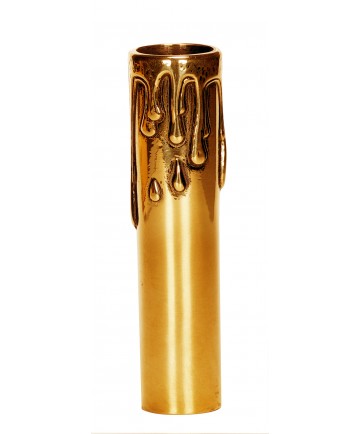 Satco 80/2145 4" POLISHED BRASS W/ ANT DRIP Hardware & Lamp Parts