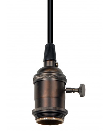 Satco 80/2272 DARK AB 4 PC SB ON/OFF T/K SKT 250 Watts 250 Volts