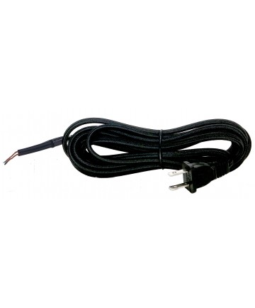 Satco 80/2290 10 FT 18/2 SPT-2 BLK RAYON 105 Wire Light Bulb