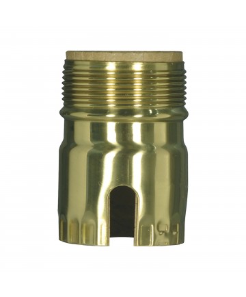 Satco 80/2300 POL BRS S.B. SHELL W/UNOTHREAD Sockets & Lampholders