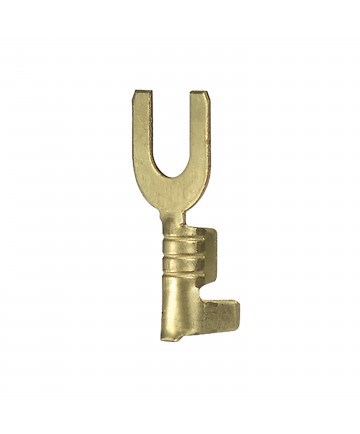 Satco 80/2335 U SHAPE BRASS PLATED SPADE Wire Light Bulb