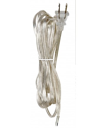 Satco 80/2376 12 FT 18/2 SPT-2 SILVER CORD Wire Light Bulb