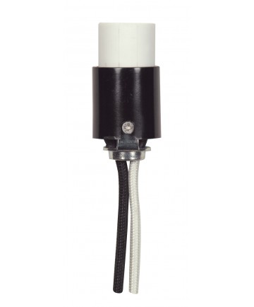 Satco 80/2393 NICKEL 3 TERMINAL TURN KNOB 250 Watts 250 Volts Sockets