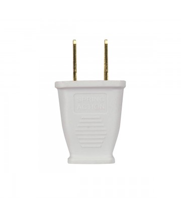 Satco 80/2410 WHITE PLUG 2 POLE 2 WIRE 125 Volts Switches &