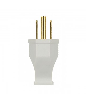 Satco 80/2413 WHITE THERMOPLASTIC HD PLUG 125 Volts Switches &