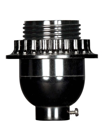 Satco 80/2448 BLACK PHENOLIC SHORT KEYLESS 660 Watts 250 Volts Sockets