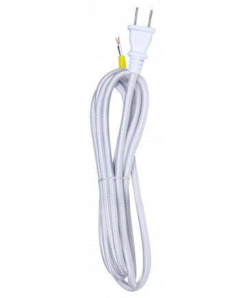 Satco 80/2464 10 FT 18/2 SVT SILVER RAYON Wire Light Bulb