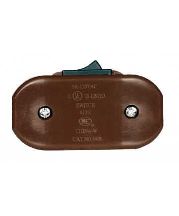 Satco 80/2497 BROWN HEAVY DUTY FEED THRU SW Switches & Accessories