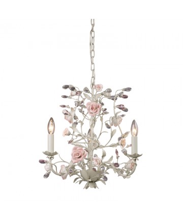 ELK Lighting 8091/3 Heritage 3 Light Chandelier in Cream