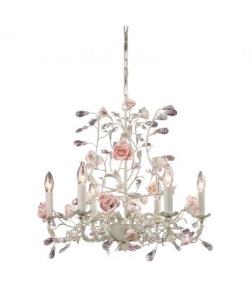 ELK Lighting 8092/6 Heritage 6 Light Chandelier in Cream