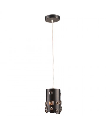 PLC Lighting 81399BK 1 Light Pendant Twilight Collection