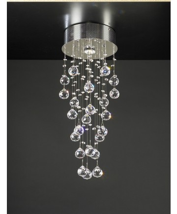PLC Lighting 81720 PC 1 Light Ceiling Light Beverly Collection