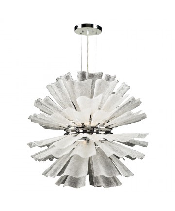 PLC Lighting 82333 PC 8 Light Chandelier Enigma Collection