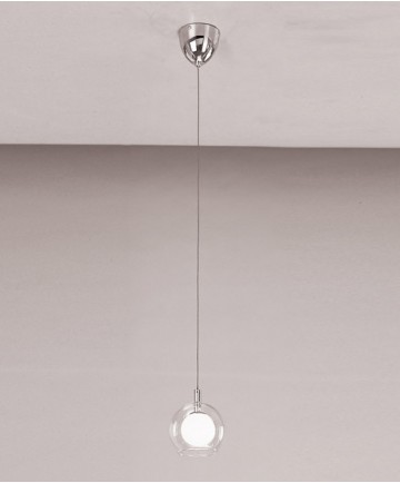 PLC Lighting 86612 SN 1 Light Mini Pendant Hydrogen Collection