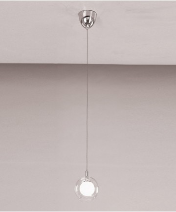 PLC Lighting 86612 SN 1 Light Mini Pendant Hydrogen Collection