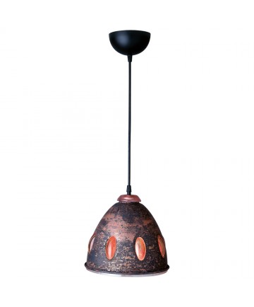 PLC Lighting 870 PCH/COPPER 1 Light Mini Pendant Fantasia-I Collection