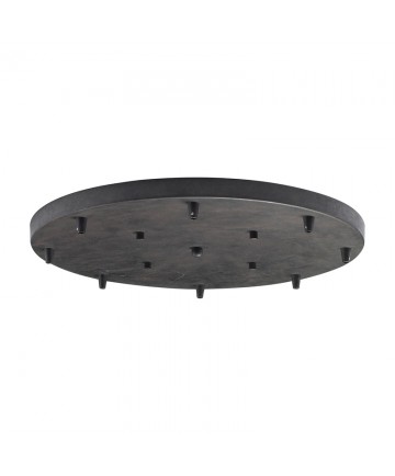 ELK Lighting 8R-DR Illuminare Accessories 8 Light Round Pan in Dark Rust