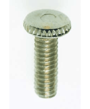 Satco 90/023 Satco 90-023 1/2" Nickel Plated Steel Knurled Head Thumb Screw