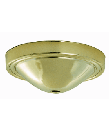 Satco 90/051 Satco 90-051 Brass Finish Plain Deep Fixture Canopy