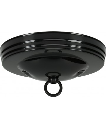 Satco 90/065 BLK PL CANPY 7/16"CH+2 BAR Canopies & Glass Holders Light