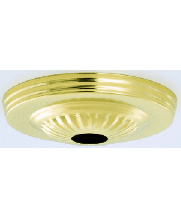 Satco 90/1098 Satco 90-1098 Brass Finish Ribbed Canopy