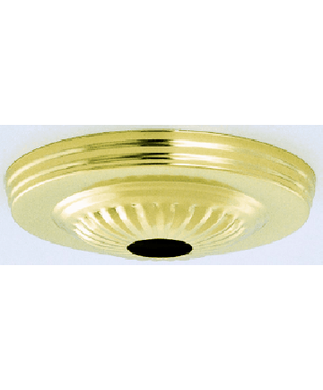 Satco 90/1099 Satco 90-1099 Antique Brass Finish Ribbed Canopy