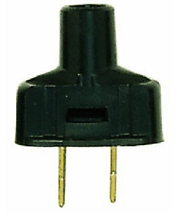 Satco 90/1116 Satco 90-1116 Black Attachment Plug w/Terminal Screws