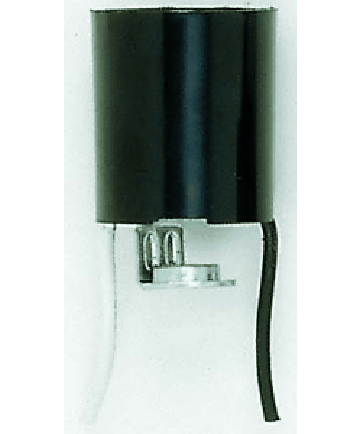 Satco 80/2095 Satco Medium Base Keyless Phenolic Lampholder 24" inch Leads 1/8 IP Hickey