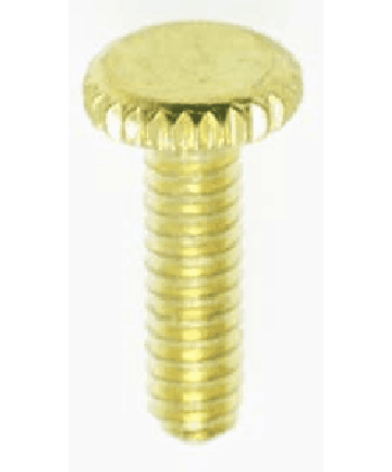 Satco 90/1154 Satco 90-1154 1/2" Brass Plated Steel Knurled Head Thumb Screw