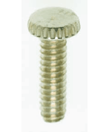 Satco 90/1156 Satco 90-1156 1/2" Nickel Plated Steel Knurled Head Thumb Screw