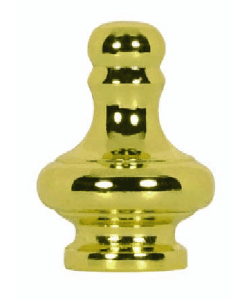 Satco 90/1160 Satco 90-1160 1-1/4" Polished Brass Large Pyramid Knob