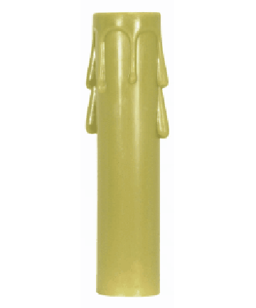 Satco 90/1264 Satco 90-1264 4 inch Antique Plastic w/Plastic Drip Candelabra Candle Cover