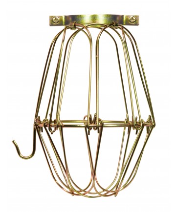 Satco 90/1310 BRASS LIGHT BULB CAGE Wire Light Bulb