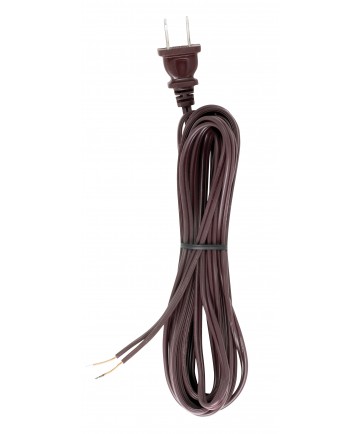Satco 90/1529 15' BROWN CORD SET SPT-1 Wire Light Bulb