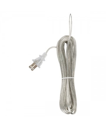 Satco 90/1538 Satco 90-1538 SPT-1 20FT Clear Silver 18/2 105C Cord Set 