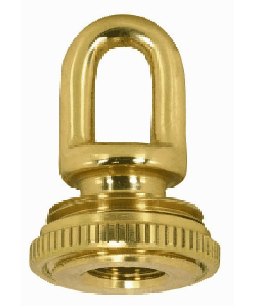 Satco 90/1572 Satco 90-1572 Polished and Lacquered 1/4IP Cast Brass Screw Collar w/Ring