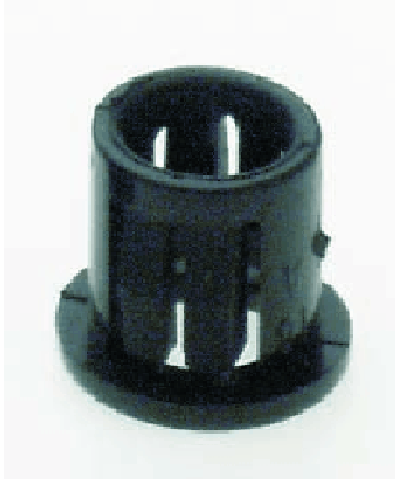 Satco 90/158 Satco 90-158 Black Nylon Snap-In Bushing for 3/8" Hole