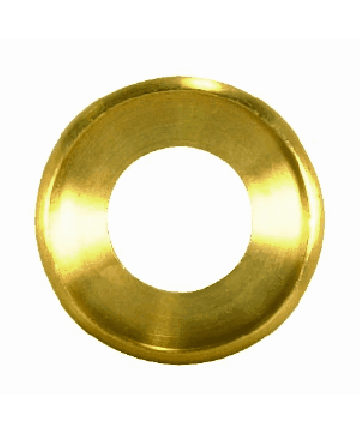 Satco 90/1612 Satco 90-1612 1 inch Unfinished Turned Brass Check Ring