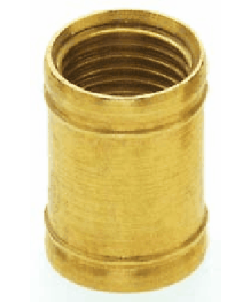 Satco 90/162 Satco 90-162 1/2" Long 1/8IP Burnished And Lacquered Brass Coupling