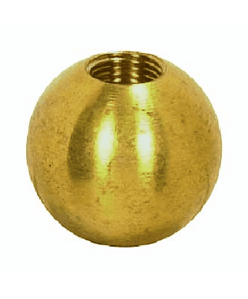 Satco 90/1624 Satco 90-1624 3/8"-8/32 Unfinished Brass Ball